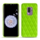 Capa em pele Samsung Galaxy S9+ - Vert fluo - Couture