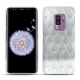 Samsung Galaxy S9+ leather cover - Platinium - Couture