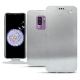 Samsung Galaxy S9+ leather case - Platinium ( Pantone 877C ) 