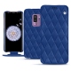 Samsung Galaxy S9+ leather case - Bleu océan - Couture ( Nappa - Pantone 293C ) 