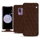 Funda de piel Samsung Galaxy S9+ - Châtaigne - Couture ( Pantone 476C ) 