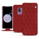 Housse cuir Samsung Galaxy S9+ - Tomate - Couture ( Pantone 187C ) 