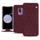 Funda de piel Samsung Galaxy S9+ - Lie de vin - Couture ( Pantone 5115C ) 