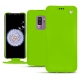 Lederschutzhülle Samsung Galaxy S9+ - Vert fluo