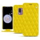 Samsung Galaxy S9+ leather case - Jaune fluo - Couture
