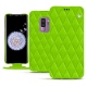 Samsung Galaxy S9+ leather case - Vert fluo - Couture