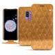 Housse cuir Samsung Galaxy S9+ - Or Maïa - Couture