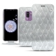 Capa em pele Samsung Galaxy S9+ - Platinium - Couture