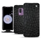 Custodia in pelle Samsung Galaxy S9+ - Autruche nero