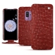 Funda de piel Samsung Galaxy S9+ - Autruche ciliegia