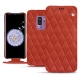 Samsung Galaxy S9+ leather case - Arange clouquié - Couture