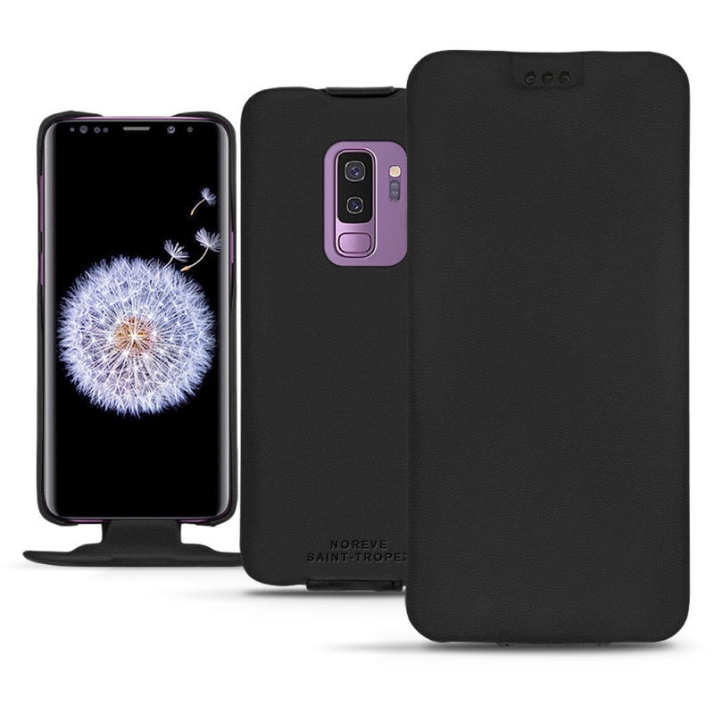 Housse cuir Samsung Galaxy S9+ - Noir PU