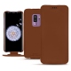Samsung Galaxy S9+ leather case - Marron PU