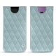 Samsung Galaxy S9+ leather pouch - Bleu ciel - Couture ( Nappa - Pantone 277C ) 