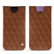 Samsung Galaxy S9+ leather pouch - Marron - Couture ( Nappa - Pantone 1615C ) 