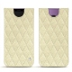 Samsung Galaxy S9+ leather pouch - Ivoire - Couture ( Sleek P C12 - White ) 