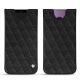 Custodia in pelle Samsung Galaxy S9+ - Ebène - Couture ( Sleek P C12 - Black ) 