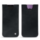 Samsung Galaxy S9+ leather pouch - Dark vintage ( Roughtcut - Black#5256 ) 