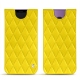 Capa em pele Samsung Galaxy S9+ - Jaune fluo - Couture