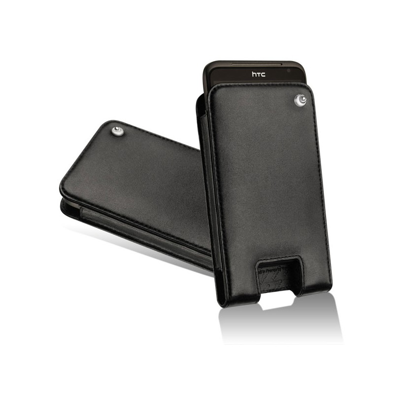 Custodia in pelle HTC Sensation XL - HTC Titan - Noir ( Nappa - Black ) 