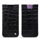 Pochette cuir Samsung Galaxy S9+ - Crocodile nero
