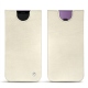 Samsung Galaxy S9+ leather pouch - Blanc escumo