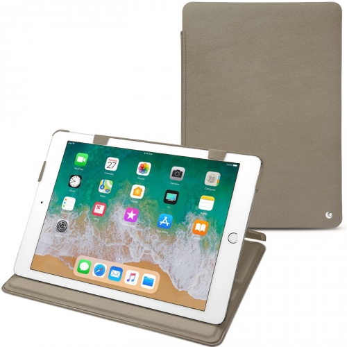 Custodia in pelle Apple iPad 9.7' (2018)Darboun sabla ( Pantone #BCB1A1 )