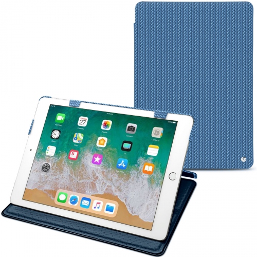 Capa em pele Apple iPad 9.7' (2018)Abaca ishia ( Pantone #395775 ) 