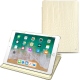 Apple iPad 9.7" (2018) leather case - Crocodile milk