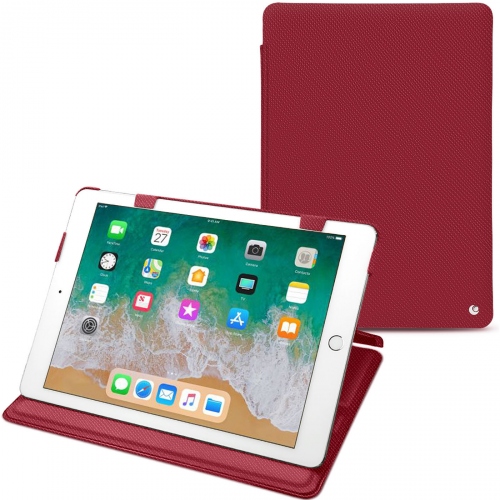 Lederschutzhülle Apple iPad 9.7' (2018)Rouge passion ( Pantone #a6192e ) 
