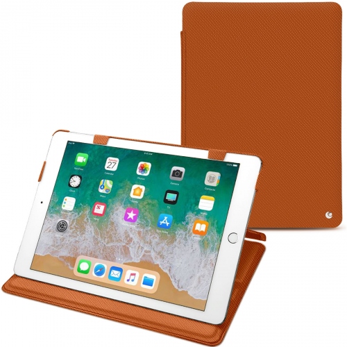 Funda de piel Apple iPad 9.7' (2018)Orange vibrant ( Pantone #e36b39 ) 