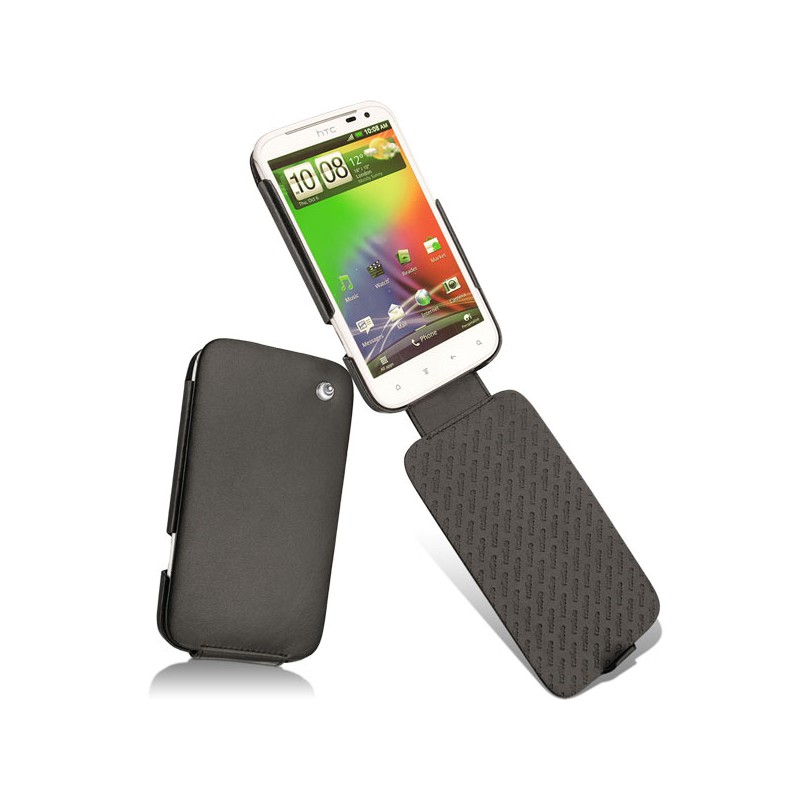 Lederschutzhülle HTC Sensation XL  - Noir ( Nappa - Black ) 