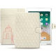 Housse cuir Apple iPad 9.7" (2018) - Blanc escumo - Couture