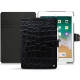 Capa em pele Apple iPad 9.7" (2018) - Crocodile nero