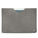 Apple iPad 9.7" (2017) leather pouch - Acier vintage ( Pantone 403C ) 