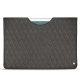 Pochette cuir Apple iPad 9.7" (2017) - Anthracite - Couture ( Pantone 424C ) 