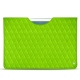 Pochette cuir Apple iPad 9.7" (2017) - Vert fluo - Couture
