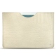 Funda de piel Apple iPad 9.7" (2017) - Crocodile milk