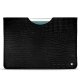 Apple iPad 9.7" (2017) leather pouch - Crocodile nero