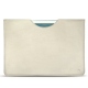 Apple iPad 9.7" (2017) leather pouch - Blanc escumo