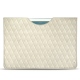 Pochette cuir Apple iPad 9.7" (2017) - Blanc escumo - Couture
