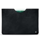 レザーケース Apple iPad 9.7" (2018) - Dark vintage ( Roughtcut - Black#5256 ) 