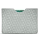 Apple iPad 9.7" (2018) leather pouch - Gris - Couture ( Nappa - Pantone W428C ) 
