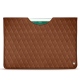 Pochette cuir Apple iPad 9.7" (2018) - Marron - Couture ( Nappa - Pantone 1615C ) 
