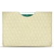 Capa em pele Apple iPad 9.7" (2018) - Ivoire - Couture ( Sleek P C12 - White ) 
