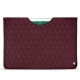 Pochette cuir Apple iPad 9.7" (2018) - Lie de vin - Couture ( Pantone 5115C ) 