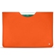 Apple iPad 9.7" (2018) leather pouch - Orange fluo