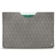 Apple iPad 9.7" (2018) leather pouch - Acier vintage - Couture