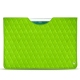 Pochette cuir Apple iPad 9.7" (2018) - Vert fluo - Couture