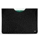 Lederschutzhülle Apple iPad 9.7" (2018) - Autruche nero